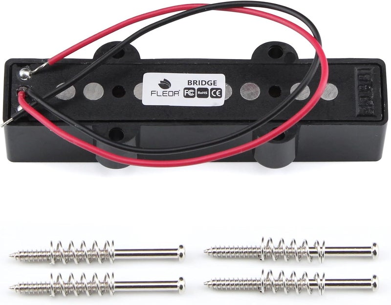 FLEOR Alnico 5 Open Style J Bass Pickup Bridge Pickup Fit 4 String Electric Bass Guitar Part - Image 4